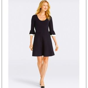 Draper James Flutter Sleeve Sweater Dress